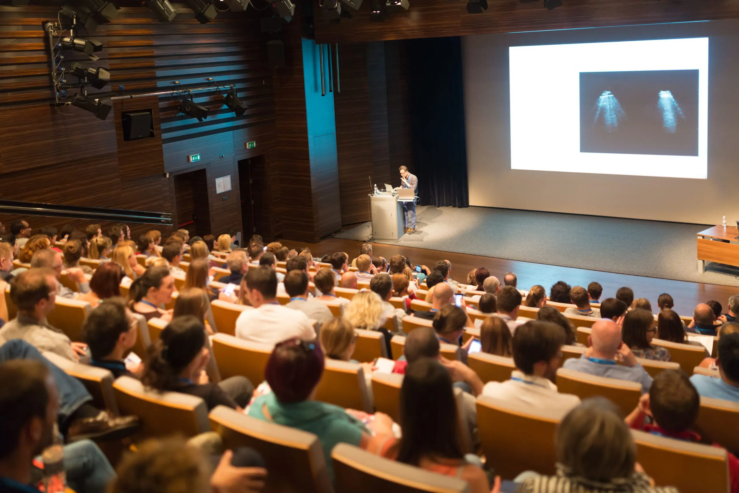 Tuition Scholarships Students attending a university lecture, representing recipients of Kosciuszko Foundation tuition scholarships